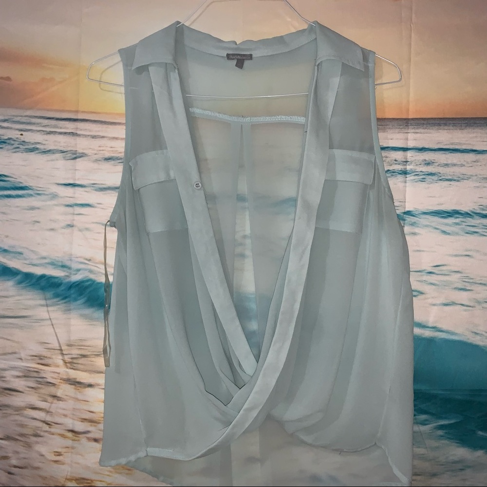 Women’s Criss-Cross Sleeveless Blouse